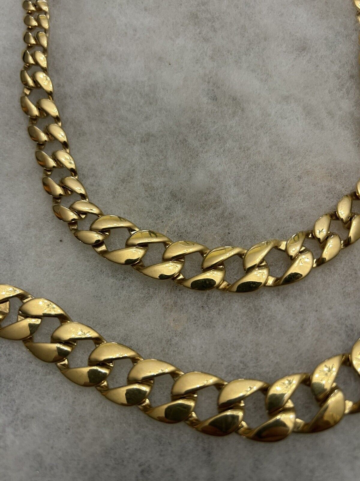 Vintage Monet Gold tone Necklace Bracelet - image 2