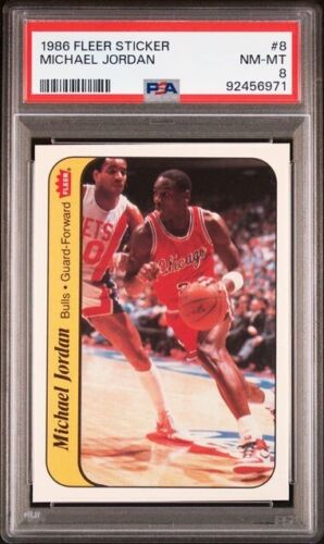 1986 Fleer Michael Jordan Sticker RC #8 PSA 8++ | eBay