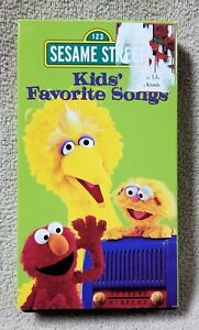 SESAME STREET KIDS' FAVORITE SONGS Vhs Video Tape 1999 Jim Henson ...