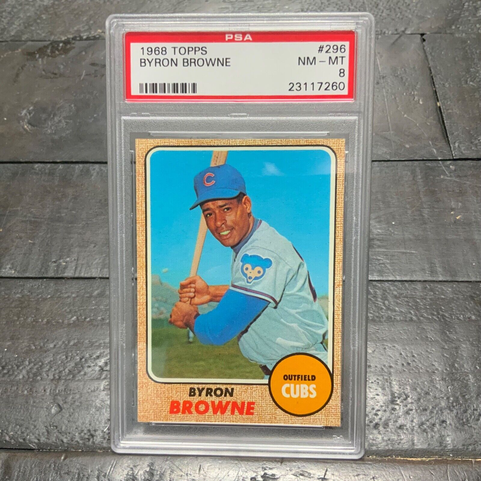 1968 Topps Byron Browne #296 *Cubs* PSA 8 NM-MT | eBay