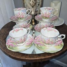 Royal Albert Blossom Time Tea Cup Saucer Set England Vintage 1960's