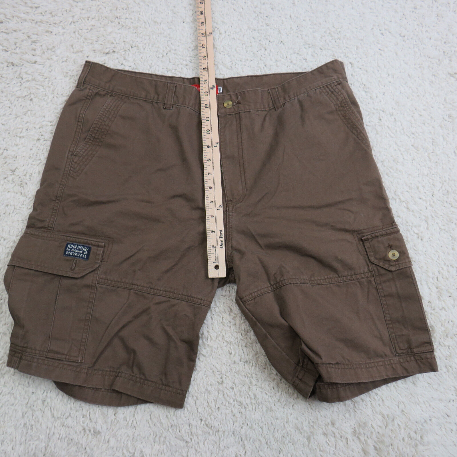 John Henry Cargo Shorts Mens 40 Brown Casual Outd… - image 10