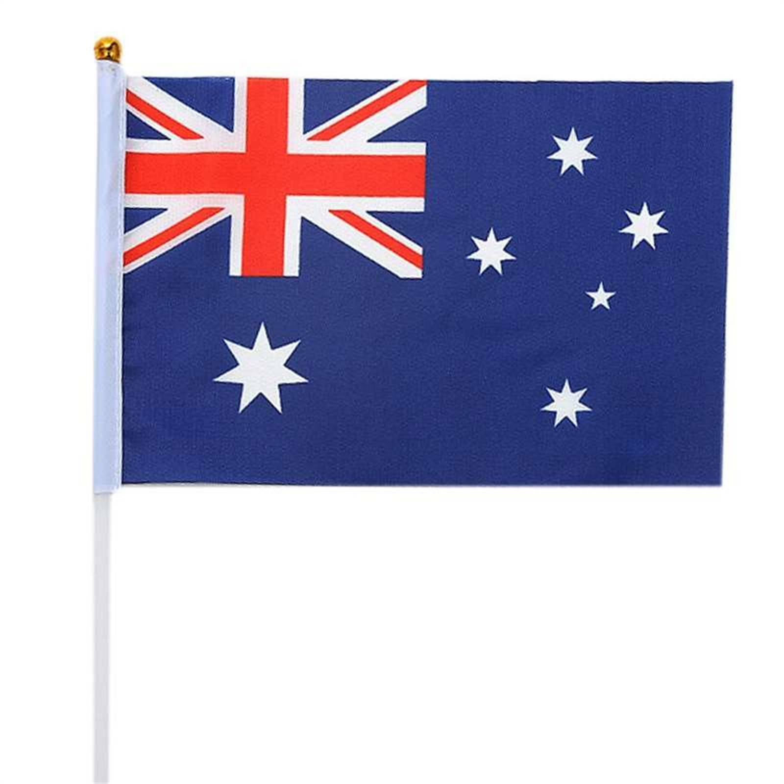 18pcs Australia Flag Small Waver Hand Held Aussie Flags Party Supplies ...