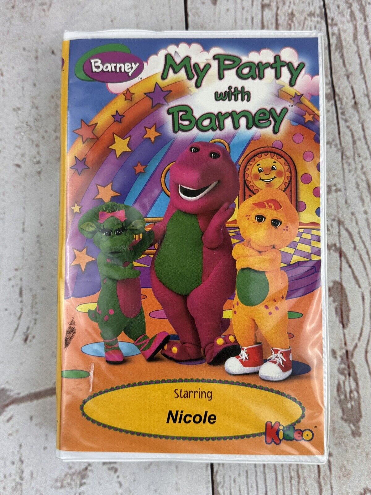 My Party with Barney Kideo Custom VHS Starring Nicole - Rare OOP Used ...