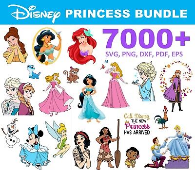 7000+ Disney Princess SVG Bundle for Cricut, Cricut Explore Air 2 | eBay