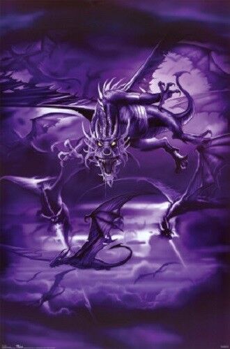 2006 LIQUID BLUE LB DRAGON SWARM POSTER 22x34 NEW Trends #8866 FREE ...