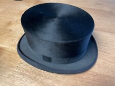 Vintage Victorian Style Beaver Fur Top Hat