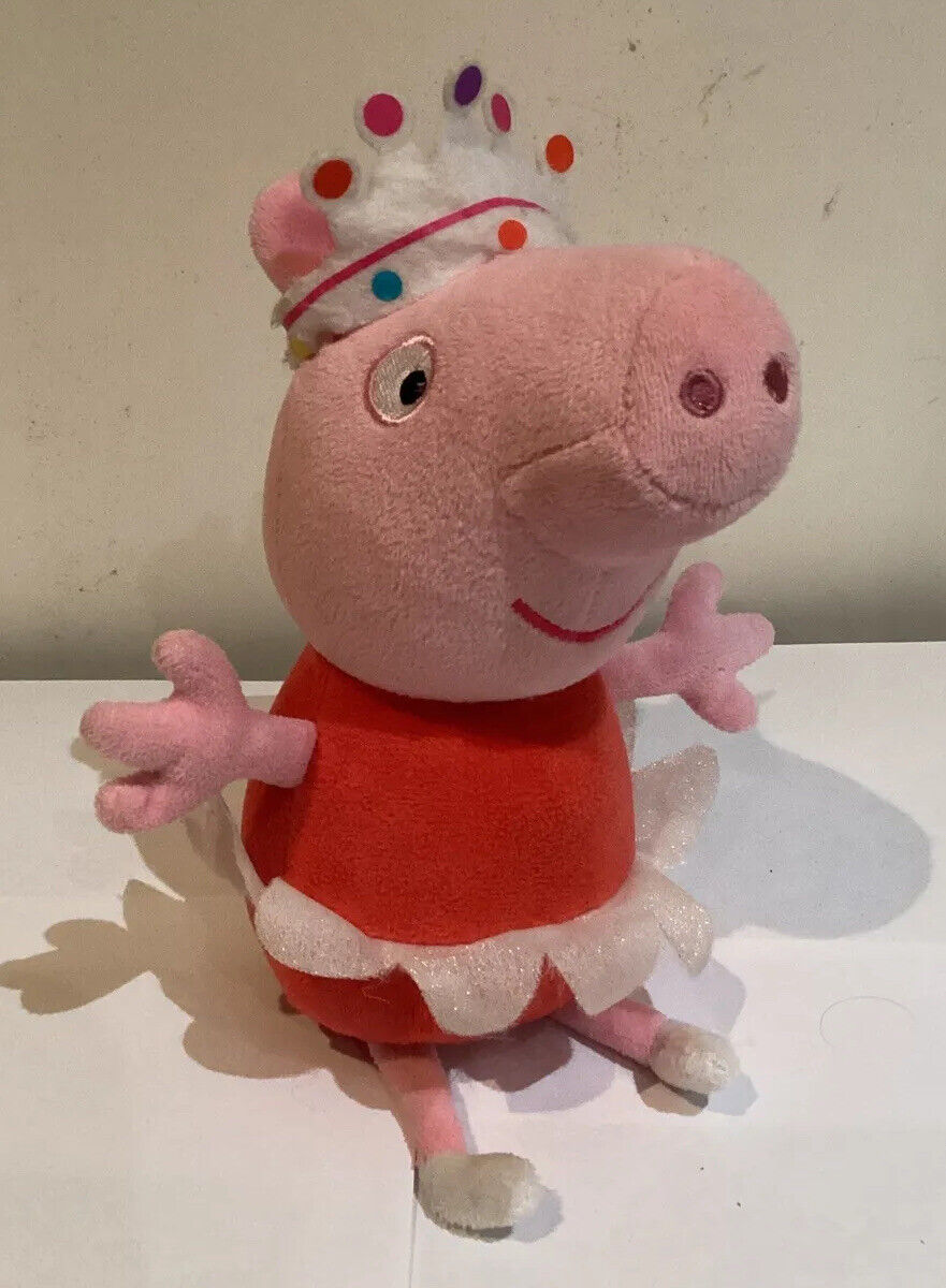 Peppa Pig Tots Beanie Boos TY 23cm Beanie Buddy BK Ballerina Birthday ...