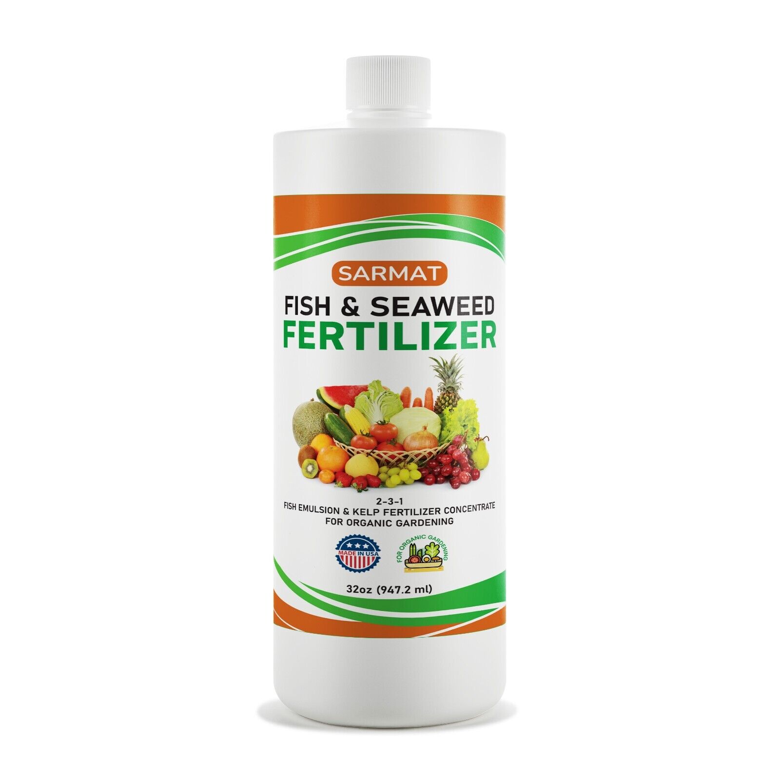 Sarmat Liquid Fish Emulsion & Kelp Fertilizer – All Purpose Organic ...