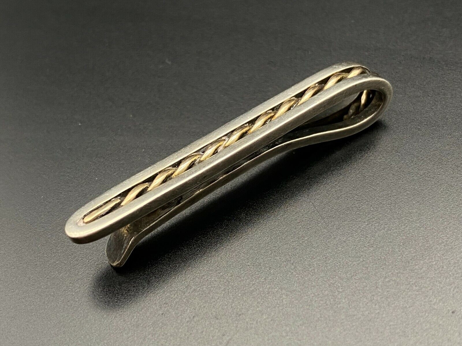 Vintage Handmade Sterling Silver "Molo"? Tie Clip - image 6