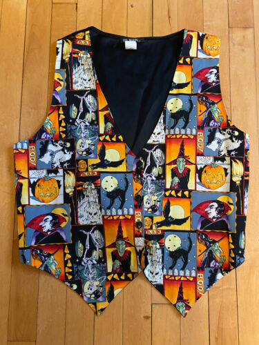 Vtg Women's Halloween Vest 111 Main Large Free Shi