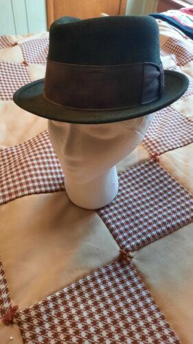 Vintage Stevens Pork Pie Hat