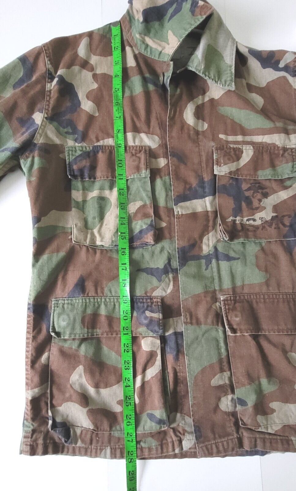 USMC Military Woodlands Camouflage Jacket Mens Si… - image 7