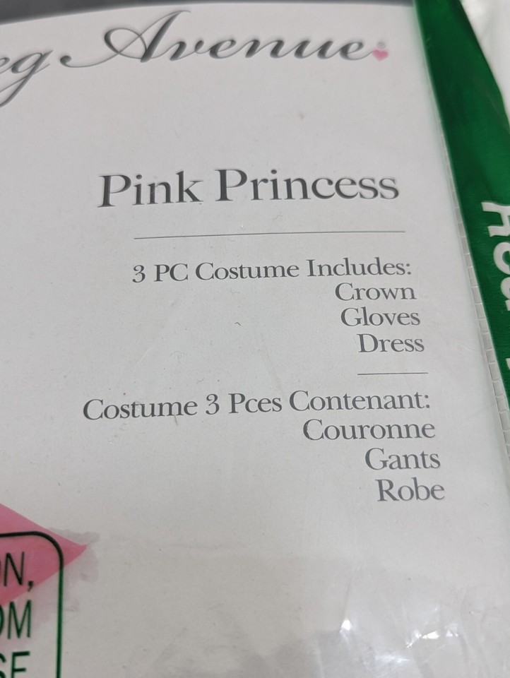 Leg Avenue Pink Princess Sexy Adult Halloween 3pc Costume Dress 83094 ...