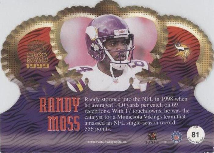 1999 Pacific Crown Royale Randy Moss #81 for sale | eBay