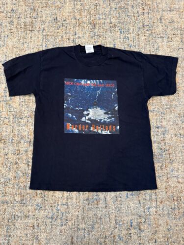 Vintage Nick Cave Band Tee Shirt 1990s Murder Bal… - image 1