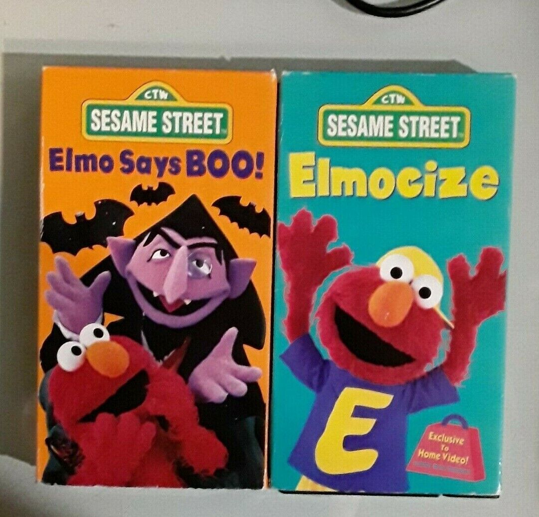 Elmo Sesame Street Vhs Lot