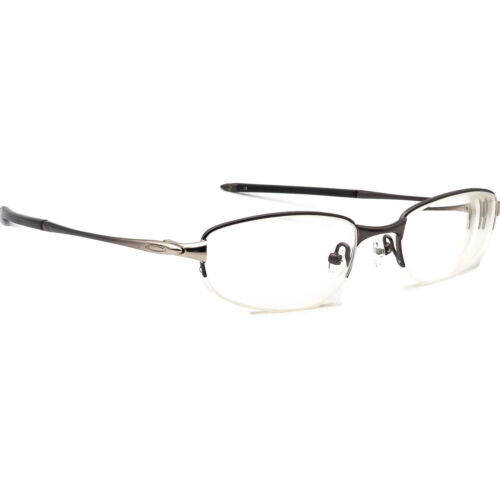 Oakley Men's Eyeglasses O-461 Gunmetal/Silver Half Rim Metal Frame 50[]19  135 | eBay