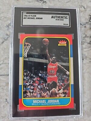 1986 fleer michael jordan 57. SGC A. Excellent Condition! | eBay