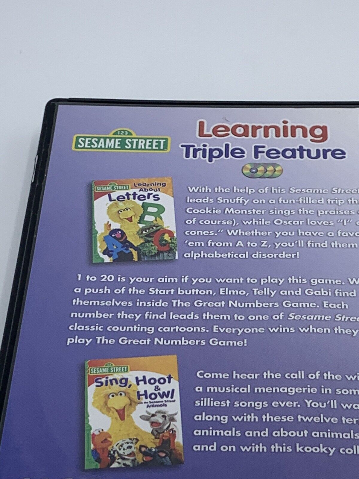 Sesame Street Learning About Letters Dvd Ebay