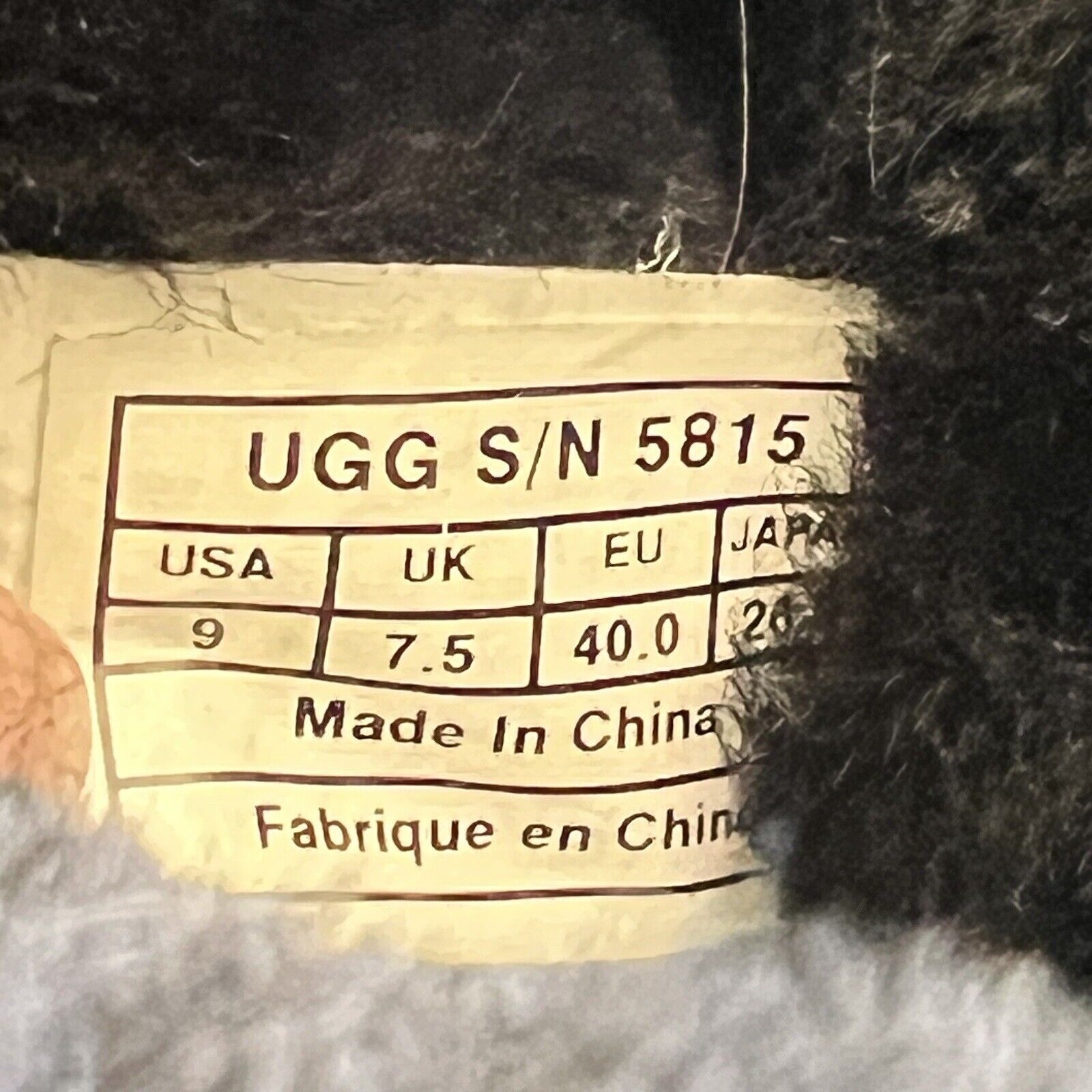 UGG Classic Australia Black Size 9 - image 14