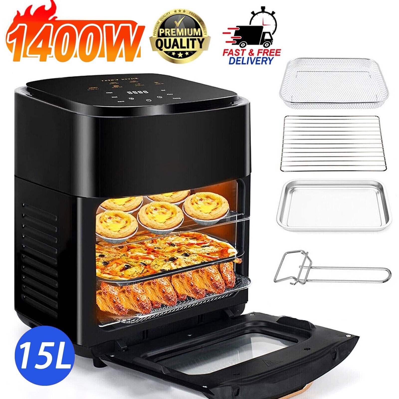 15L XXL Air Fryer Low Fat Healthy Roast Oven Cooker Oil Free Frying ...