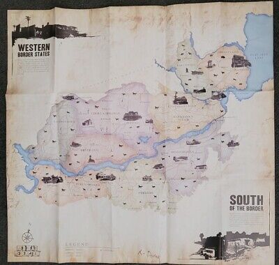 Red Dead Redemption Map 5248280 and Poster (no game) | eBay