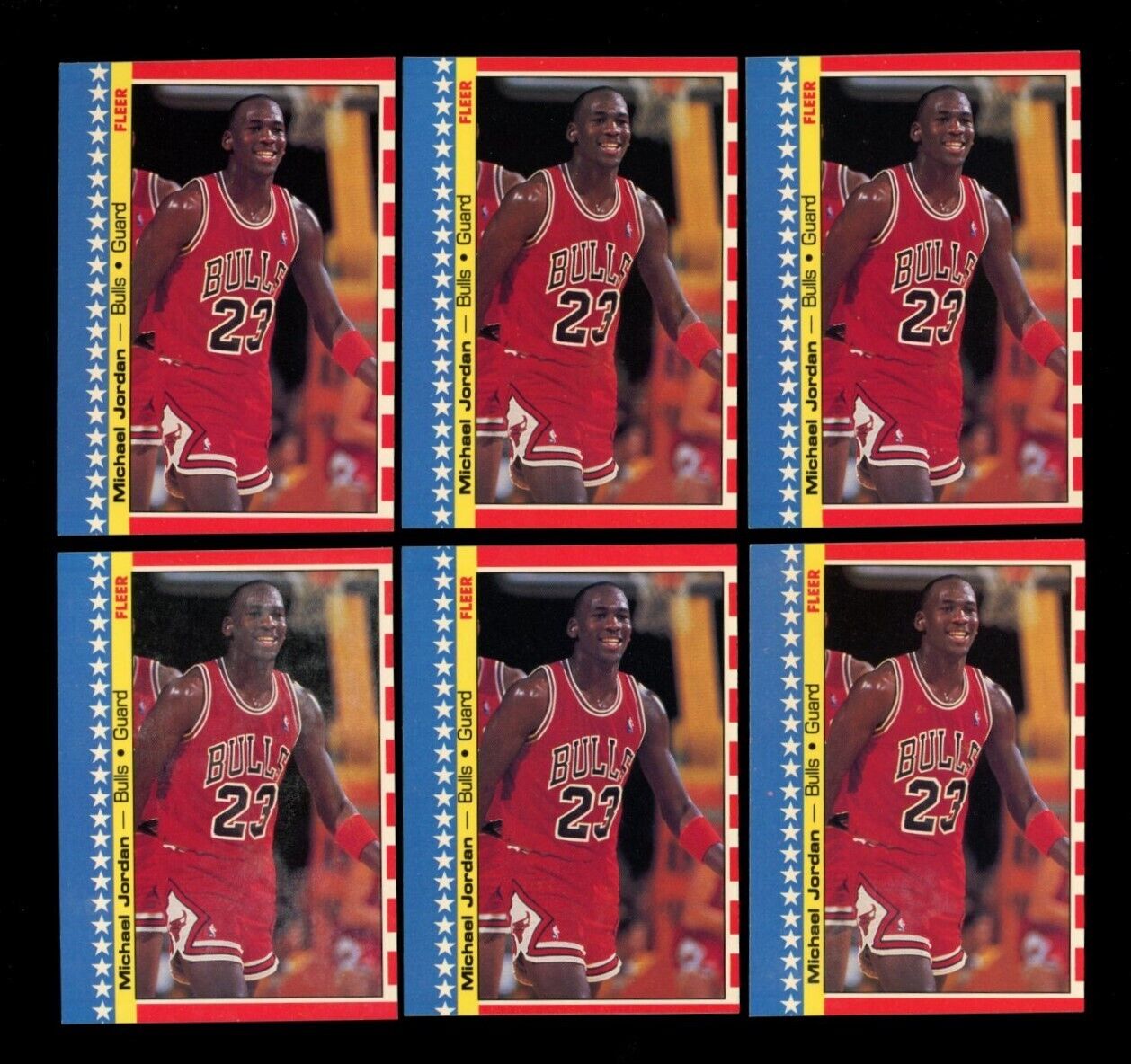 1987 FLEER STICKER #2 MICHAEL JORDAN HOF LOT OF 12 NMMT K333254 | eBay