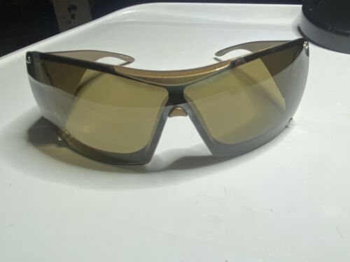 Christian Dior Overshine 2 Shield Sunglasses Gold / Brown N6SKB 110 | eBay