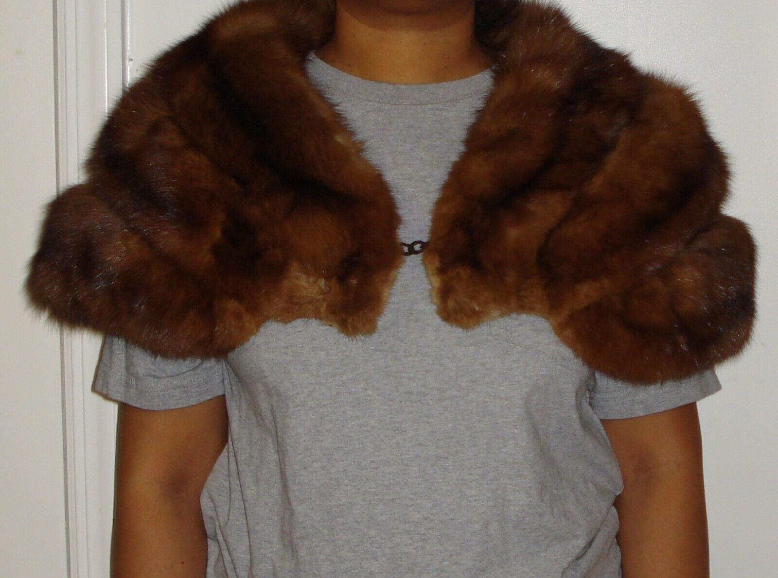 Russian Sable Fur Stole Jacket Wrap Size Small  F… - image 2