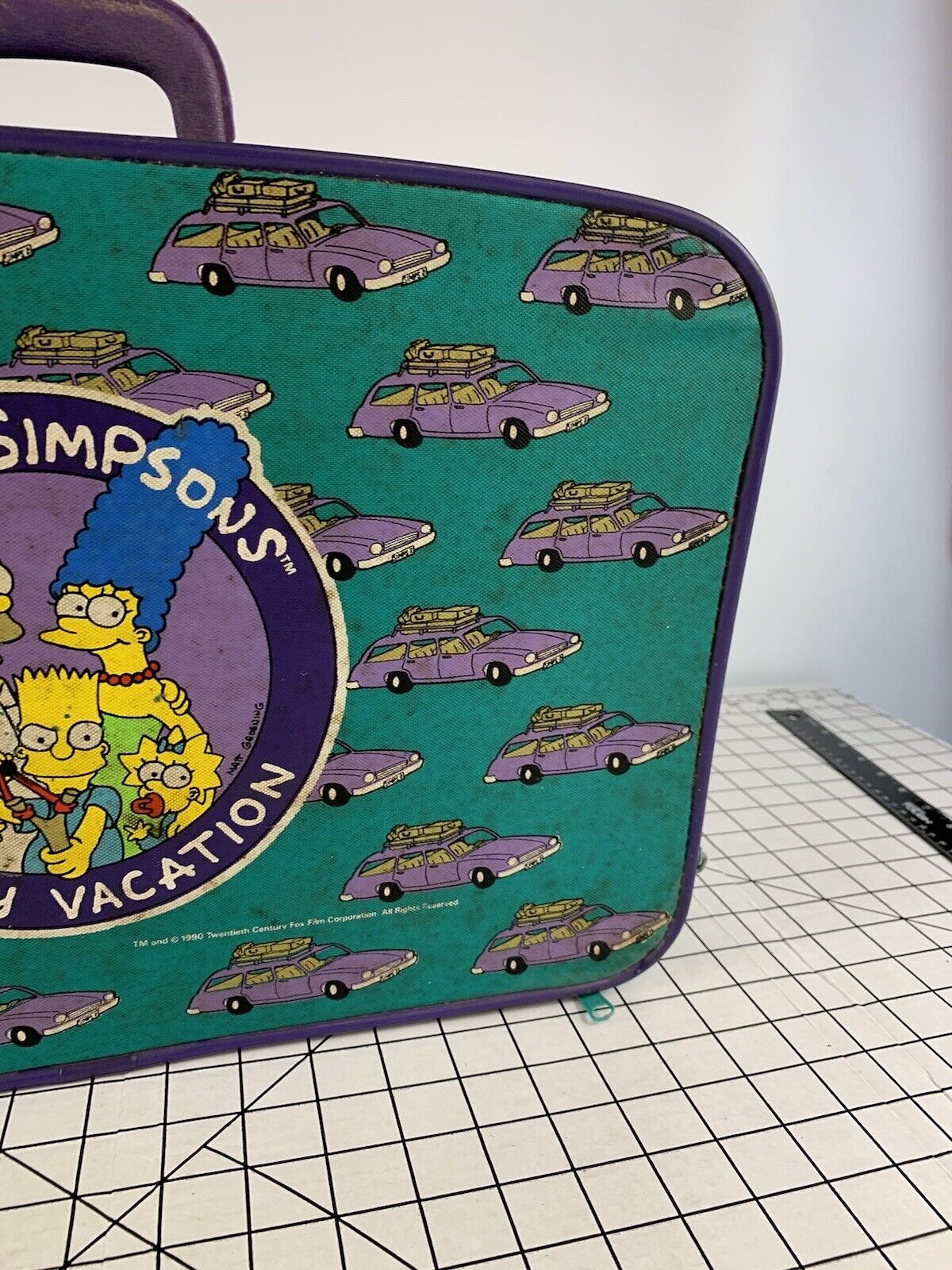 Vintage The Simpsons Suitcase Bag 90s Grunge Surf… - image 4