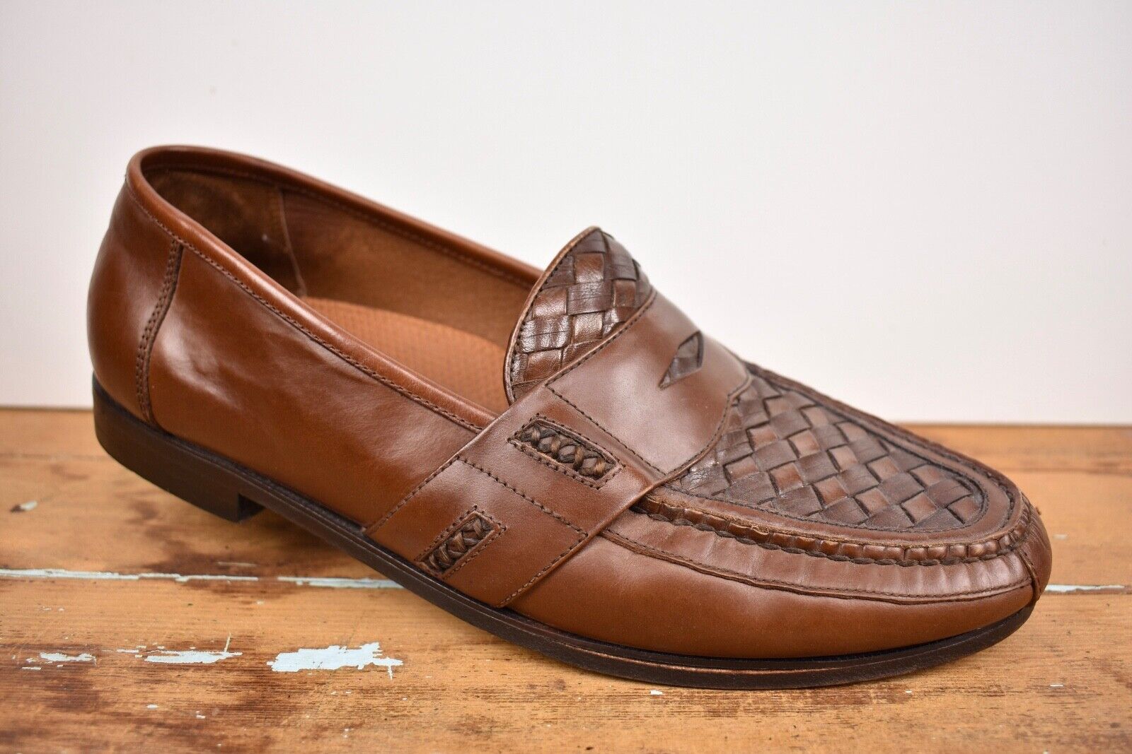 Florsheim Brown Moc Toe Penny Loafer Men's Size: … - image 1