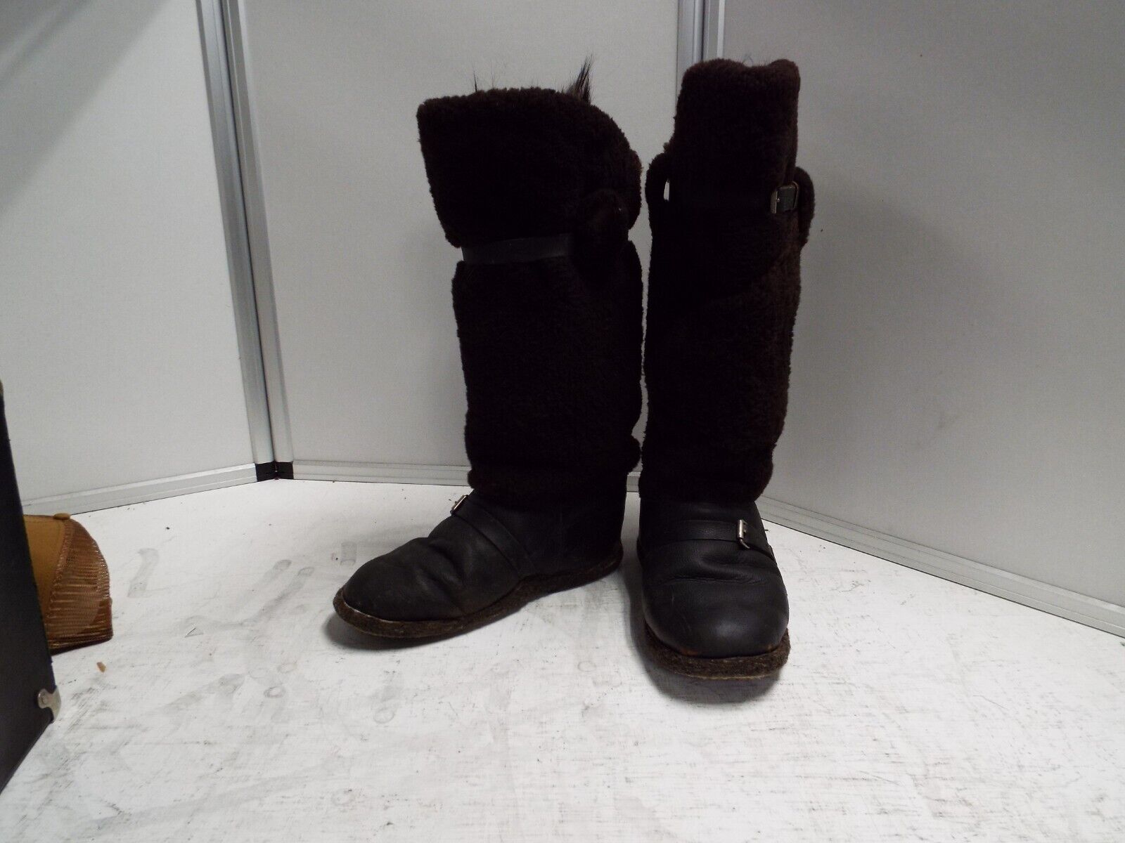 Soviet Russian wwll air force fur boots - image 1