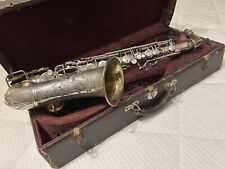 1925 Conn New Wonder Pre-Chu Alto Saxophone, Silver, Plays Great On Older Pads!