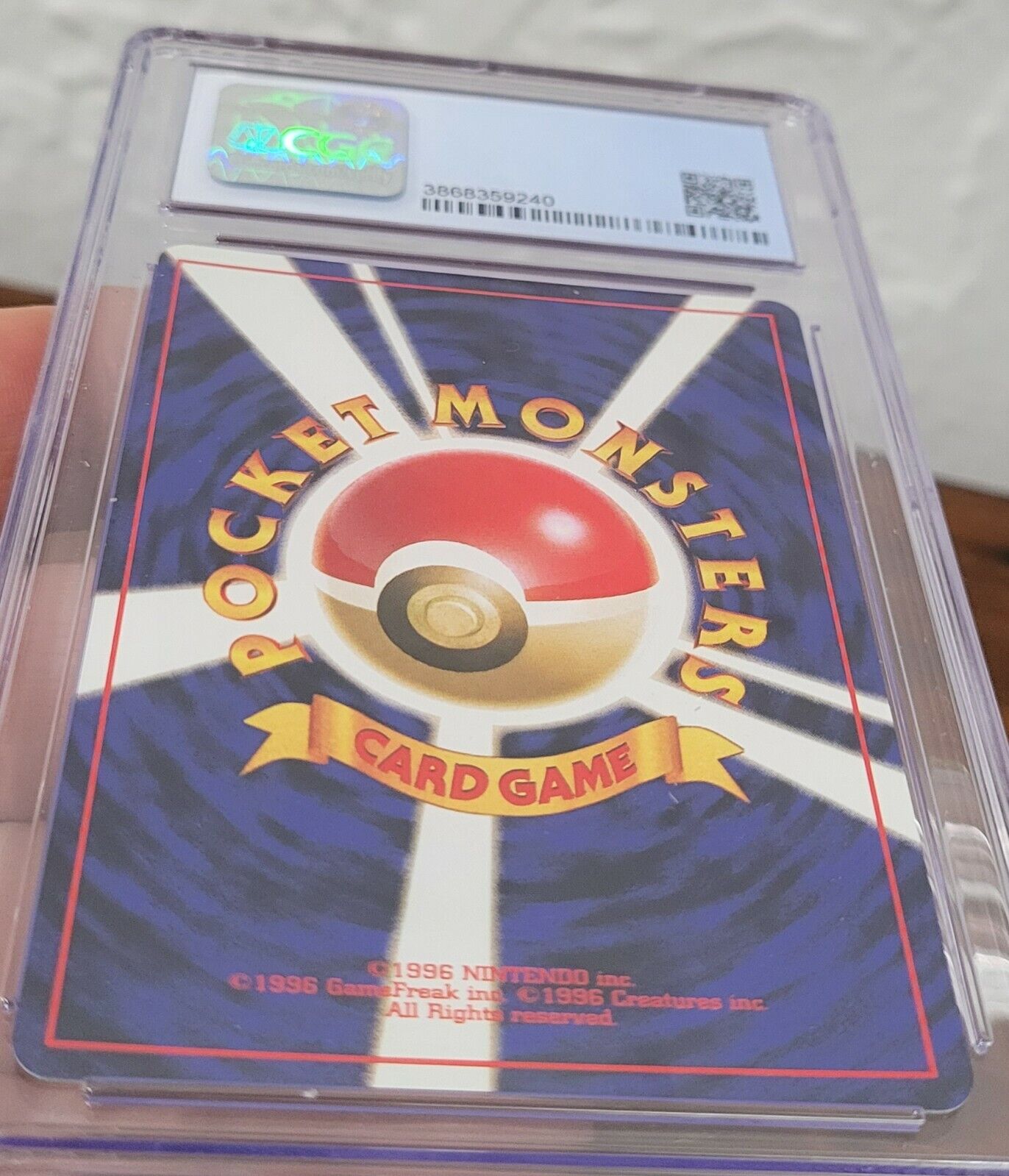 1996 POCKET MONSTER Japanese PRIMEAPE Pokemon CARD CGC 9.5 GEM MINT | eBay