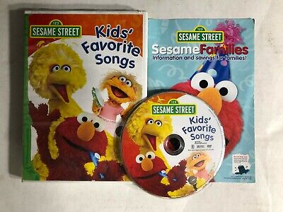 Sesame Street - Kid's Favorite Songs (DVD, 2001) Big Bird, Elmo, Cookie ...