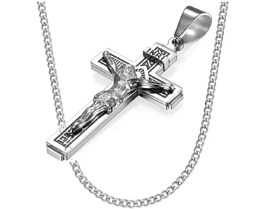 Stainless Steel Cross Necklace Ebay Clearance | bellvalefarms.com