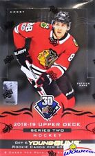 2018/19 Upper Deck Series 2 Hockey Factory Sealed HOBBY BOX-6 YOUNG GUNS!!