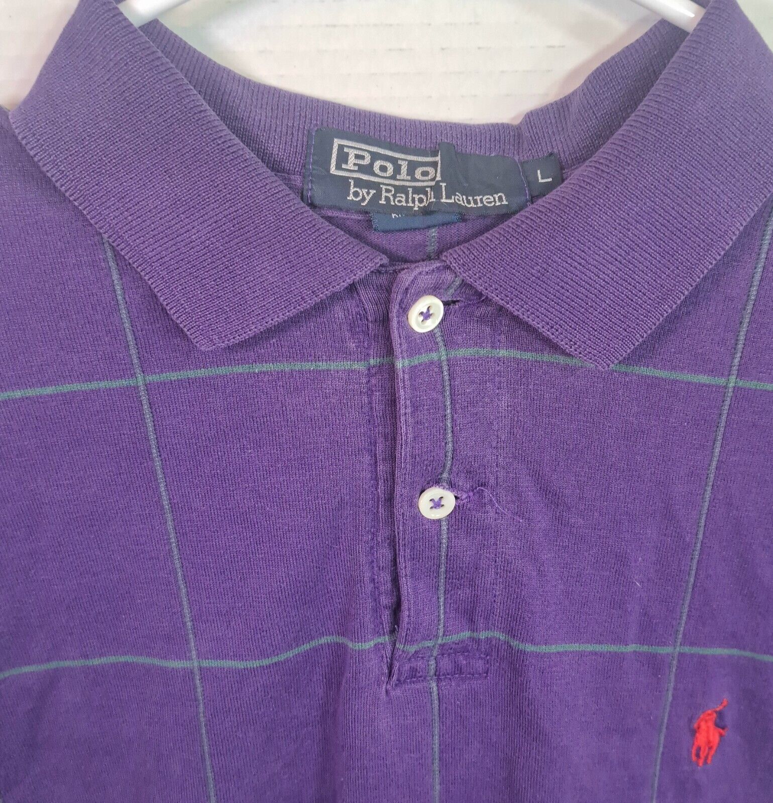 Polo Ralph Lauren Made USA Purple Stripe Polo Shi… - image 3