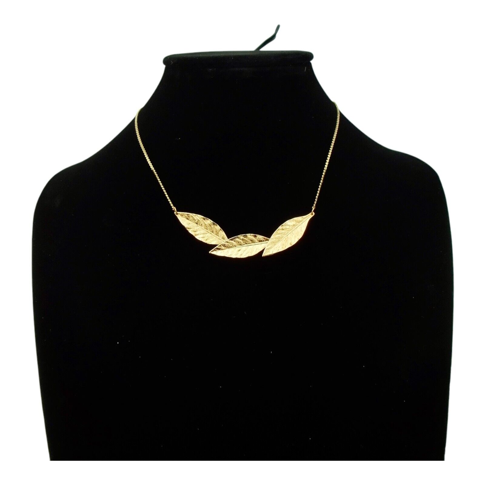 Vintage Signed Gold Plated Napier Falling Leaves … - image 1