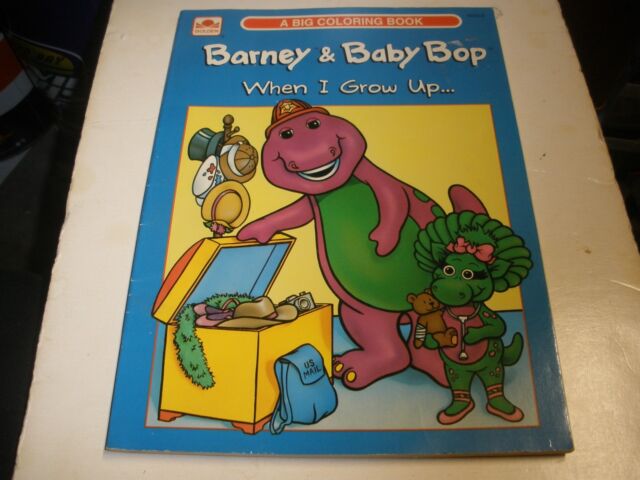 NEW Barney Coloring Book When I Grow Up 1993 | eBay