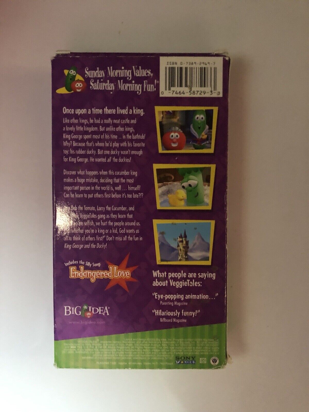 VeggieTales Classics King George Ducky VHS | Grelly USA