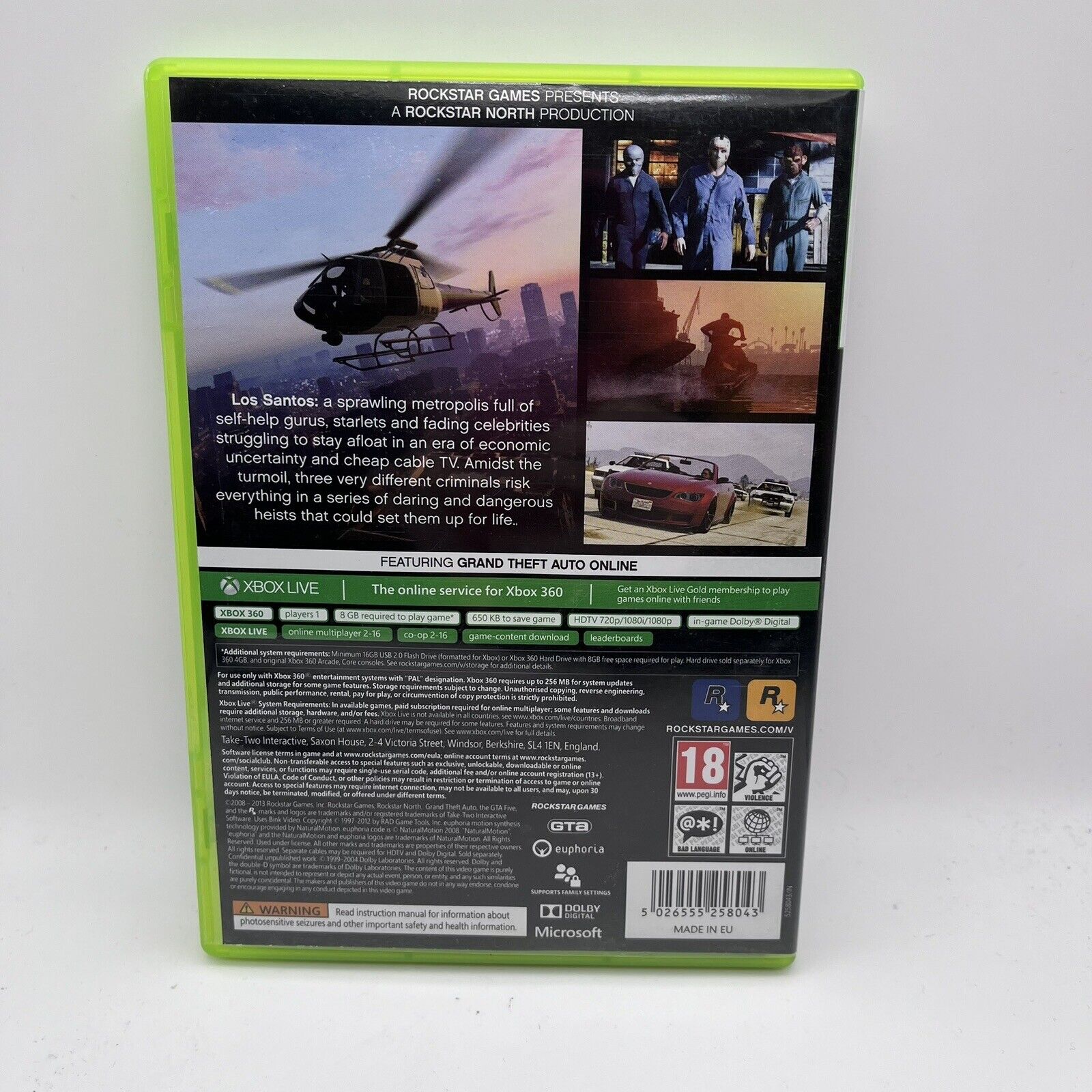 Grand Theft Auto V (Microsoft Xbox 360, 2013) With Map And DLC ...