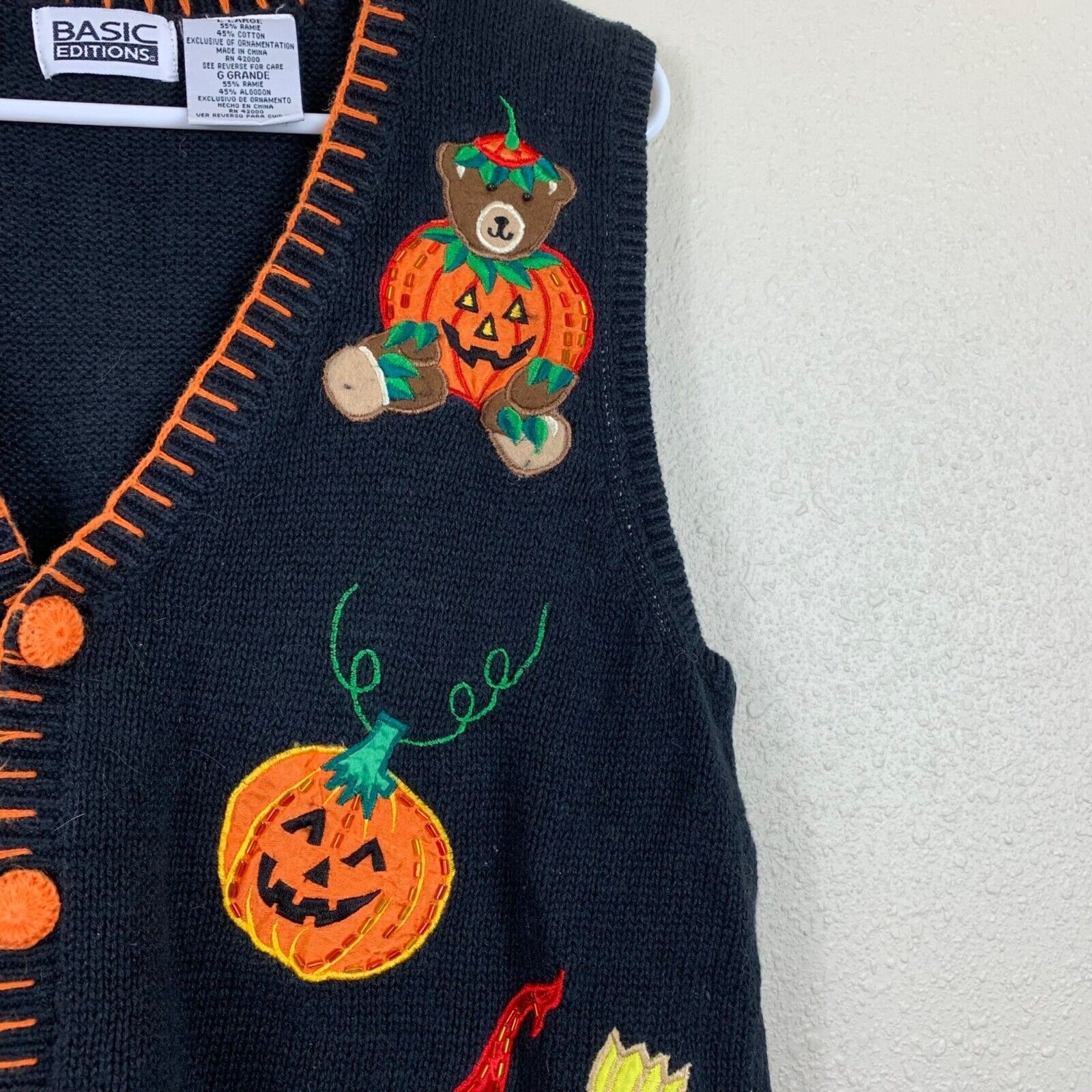 Vintage Basic Editions Halloween Bears and Pumpki… - image 3