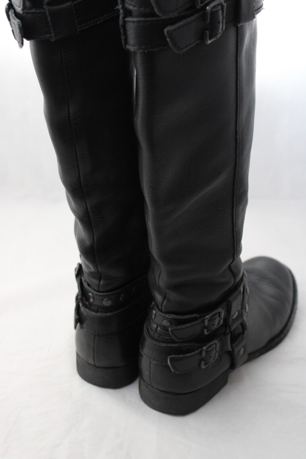 Born Gwynne Tall Boots Womens 7M Black Leather Mo… - image 7