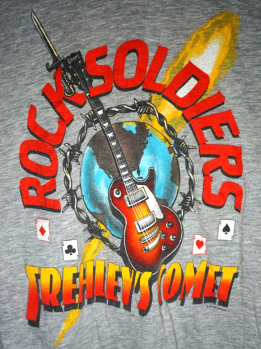 Vintage Ace Frehley Kiss Band Tour T Shirt XL Mens