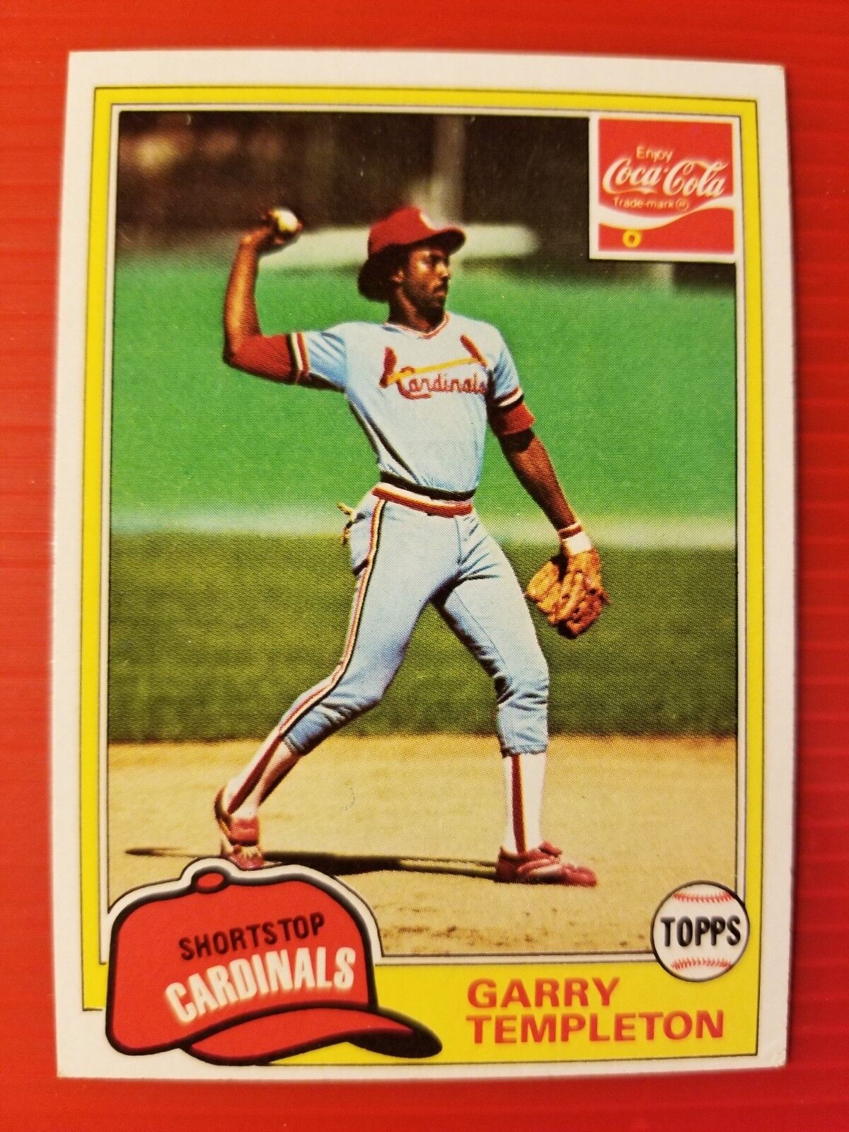 VINTAGE GARRY TEMPLETON - COCA-COLA #11 ST. LOUIS CARDINALS - 1981 ...