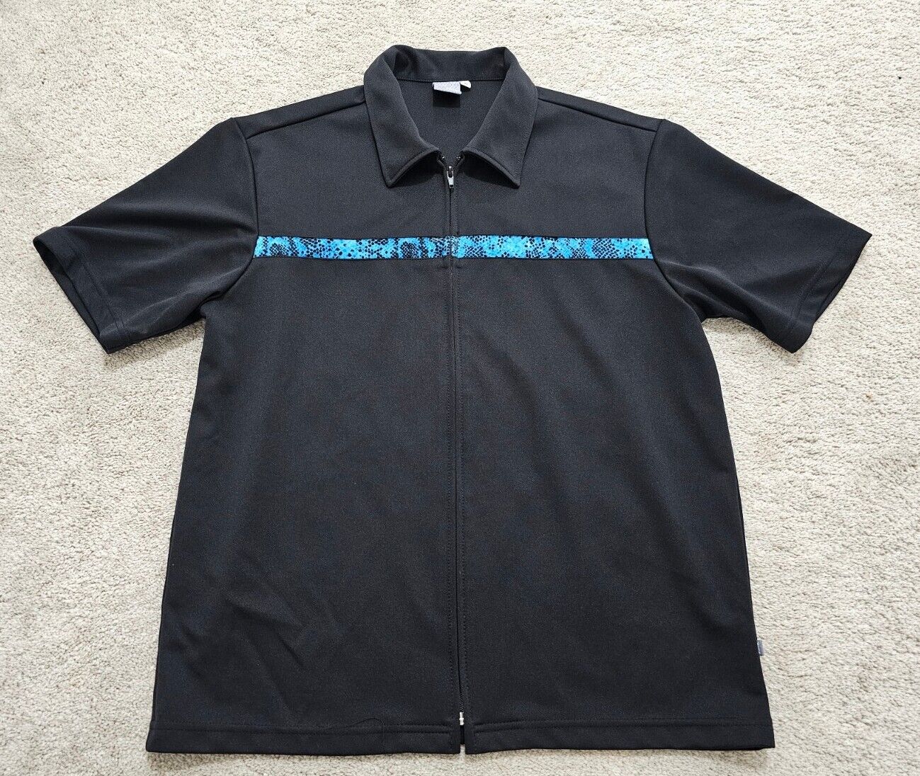 Vintage 1990's No Fear Full Zip Collared Shirt Si… - image 1