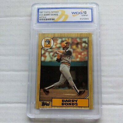 1987 Topps Tiffany Barry Bonds ROOKIE RC #320 10 MINT | eBay