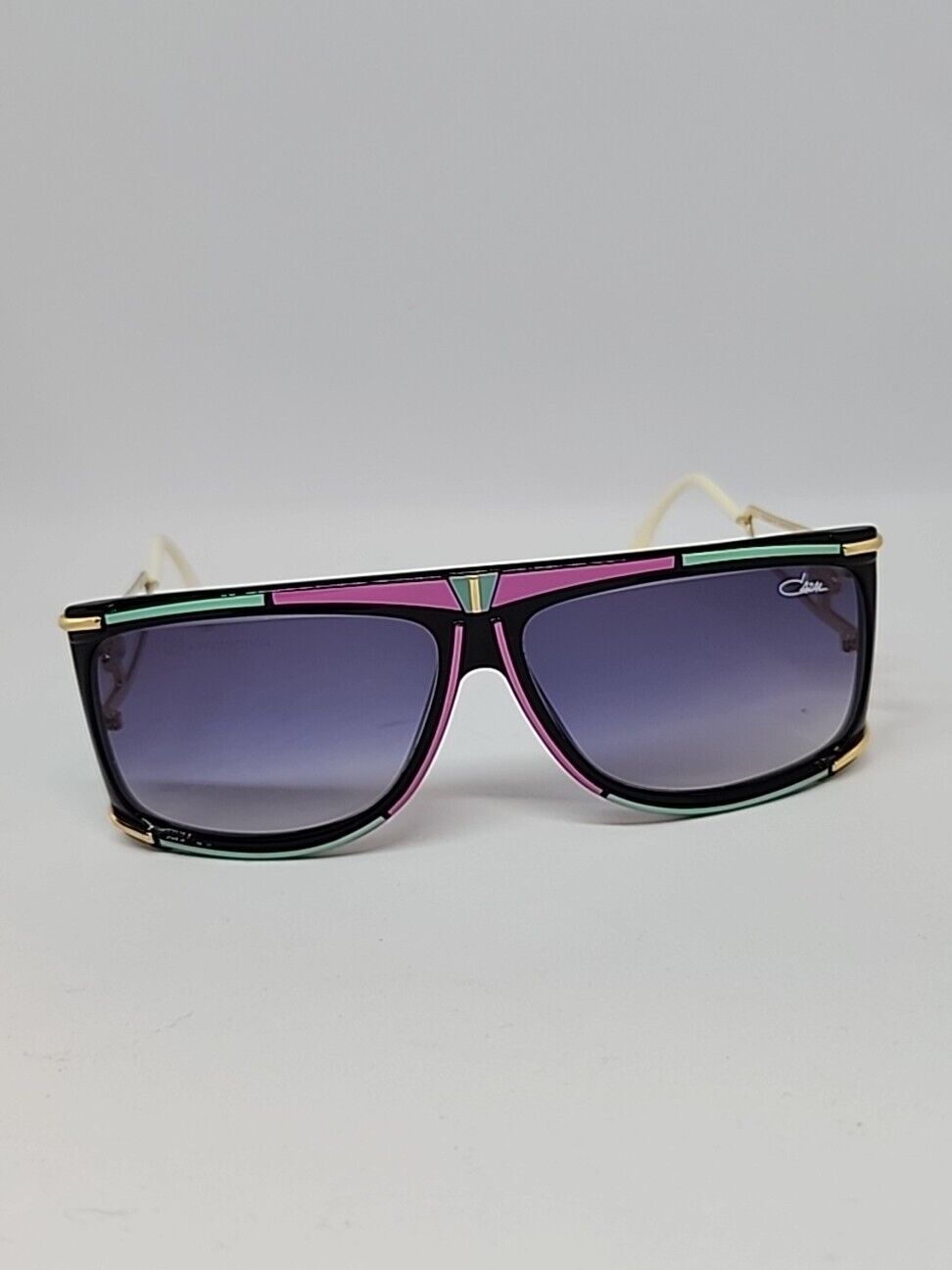 CAZAL Model 866 Pink & Teal VINTAGE Sunglasses - … - image 2